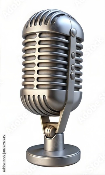 Fototapeta High Quality Microphone Hero Image Professional Audio Equipment for Podcasting, Recording Studios, and Live Performances