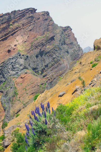 Fototapeta View over the mountains of Pico Do Arieiro, Madeira, Portugal
