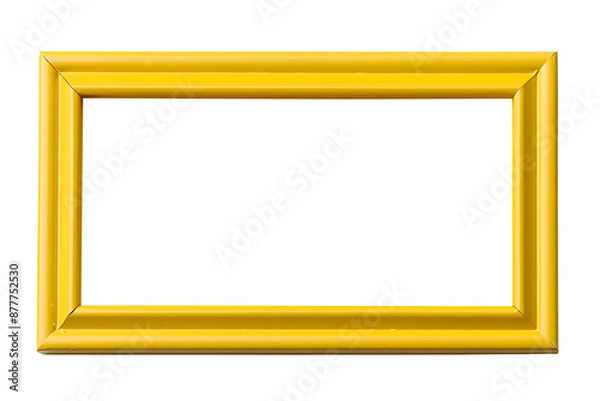 Obraz Yellow frame with transparent blank space