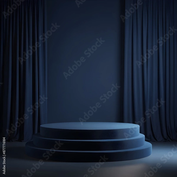 Fototapeta stage with spotlight