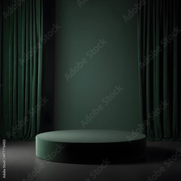 Fototapeta stage with spotlight