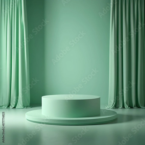 Fototapeta stage with curtains