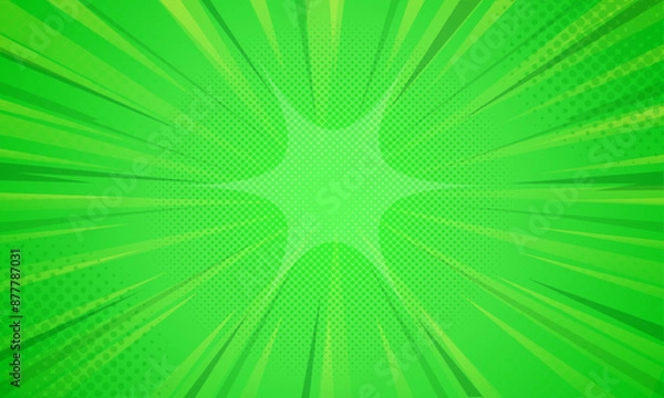 Obraz Flat comic style background. Abstract comic background design