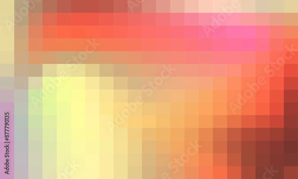 Fototapeta Abstract and colorful pixel background. Color palette shades