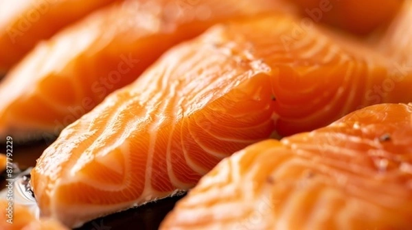 Fototapeta Exploring the Biochemical Pathways of Salmon Fillet Flavor