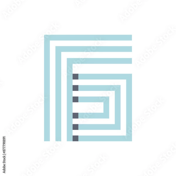 Obraz Monogram 6. Number 6. Number 6 design logo. Monogram letter mark 6 logo design. Monogram design vector logo. Monogram number 6 logo design. Simple number 6 monogram. Monogram 6 design logo. 
