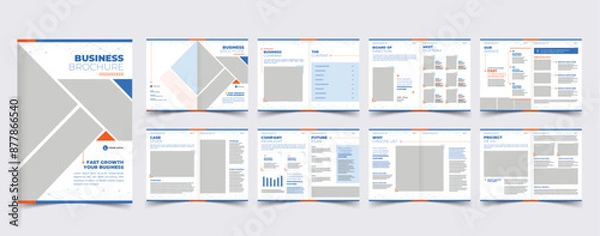 Obraz Corporate Business Brochure Vector Template