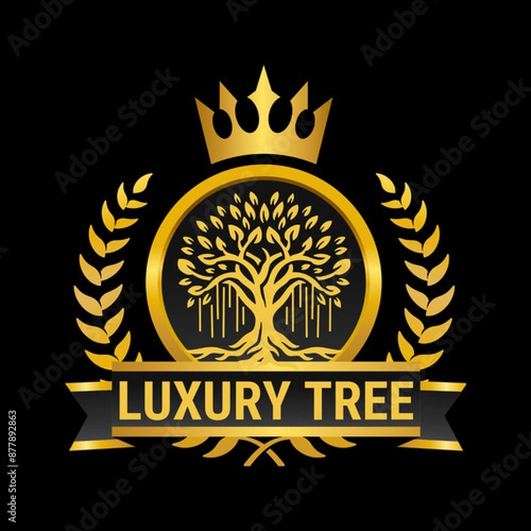 Fototapeta Luxury logo vector 
