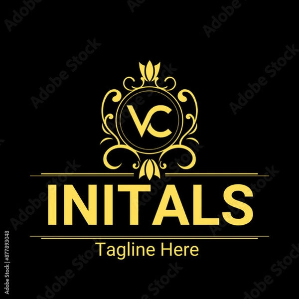Fototapeta Luxury logo vector 