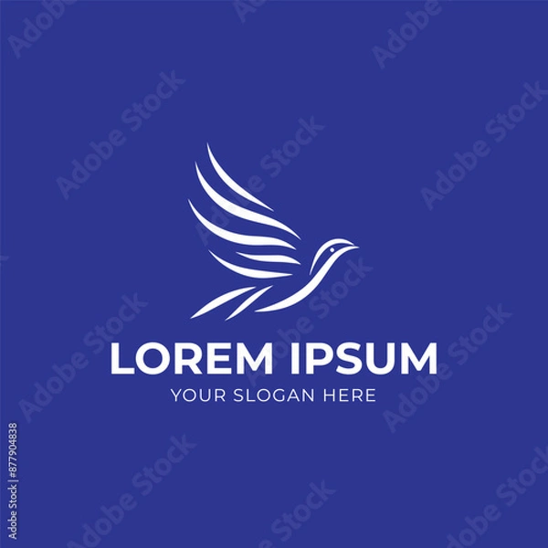 Fototapeta Bird vector logo design