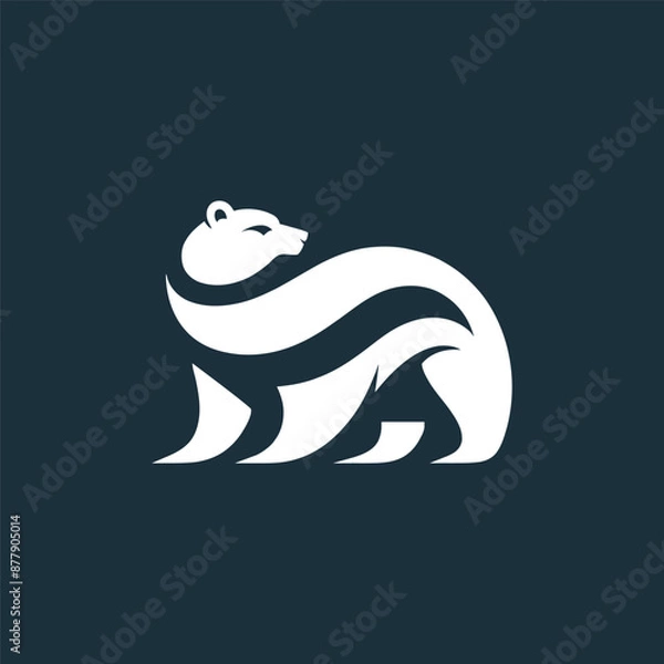 Fototapeta Bear vector Logo design 