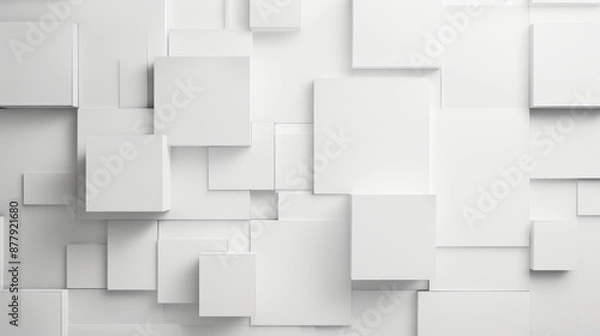 Obraz Modern Geometric Background for Presentations Generative AI