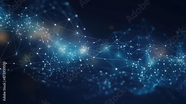 Fototapeta Digital Connectivity Network Abstract Background
