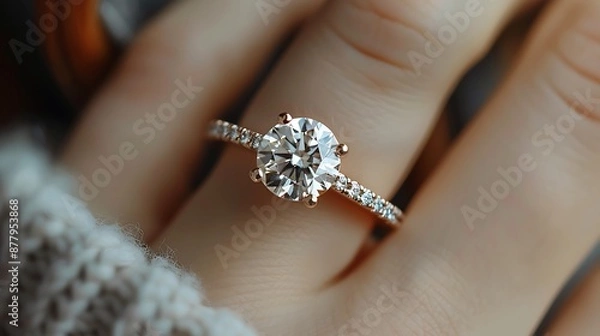 Fototapeta hand holding a diamond