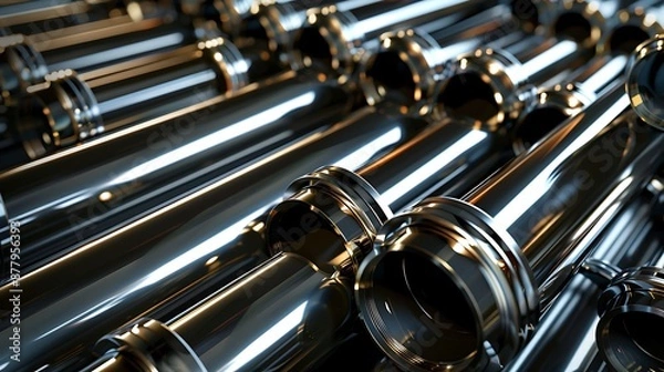 Fototapeta silver tubes