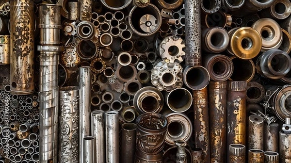 Fototapeta metal pipes