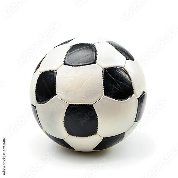 Obraz Soccer ball isolated on white background Generative Ai