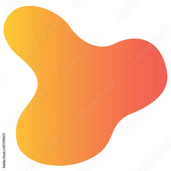 Obraz Fluid Gradient Shape Illustration