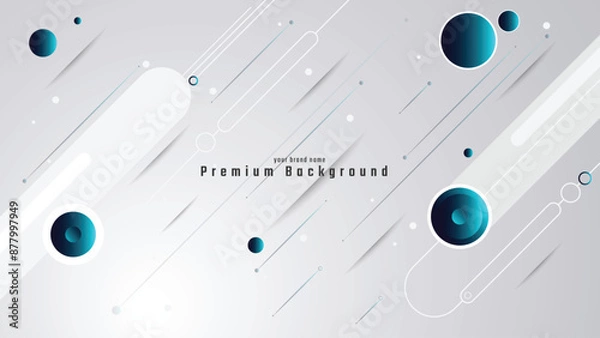 Obraz Abstract Technology and Science Background, Pattern Background, Dark and Light Background, 