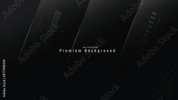 Obraz Abstract Technology and Science Background, Pattern Background, Dark and Light Background, 