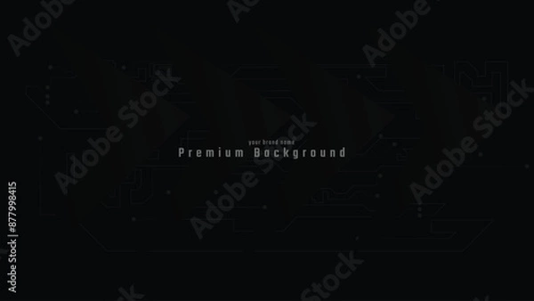 Obraz Abstract Technology and Science Background, Pattern Background, Dark and Light Background, 