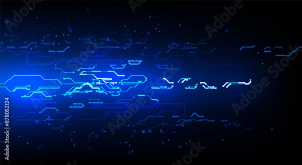 Obraz Abstract circuit board background.