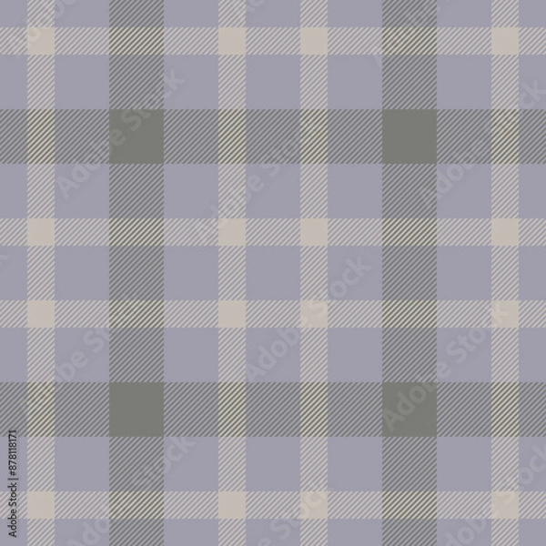 Fototapeta Plaid seamless pattern. Check fabric texture. Vector textile print.