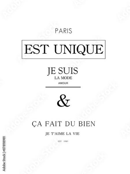 Fototapeta slogan print design on white base 