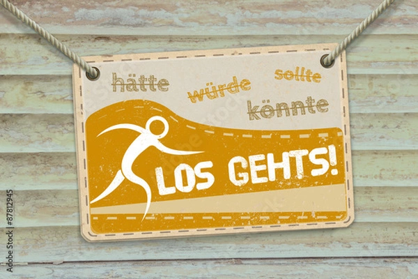 Obraz Los gehts! Motivation