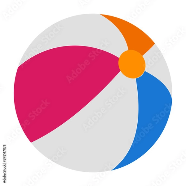 Obraz Beach Ball Flat icon