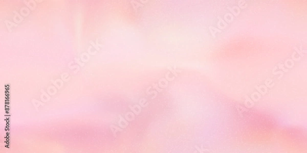 Fototapeta Femine ombre blush gradient seamless bg with noise texture. Delicate soft pink pattern with a pearlescent effect. Nude color tone skin as makeup base powder. Vector background