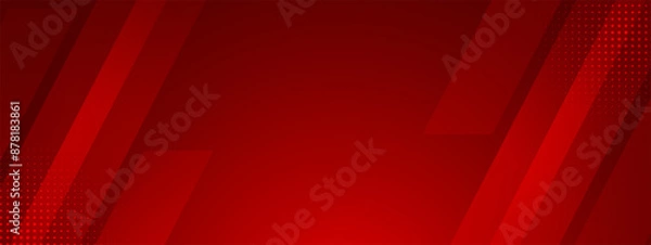 Obraz Abstract dark red background banner design