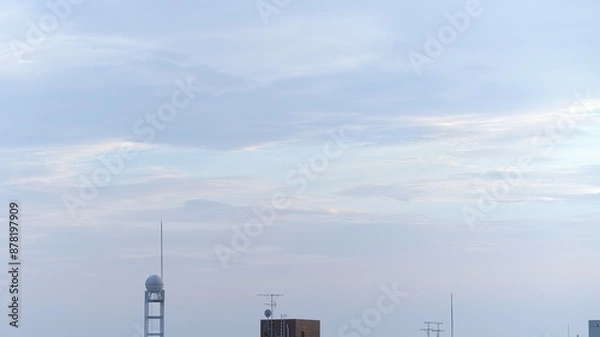 Fototapeta マジックアワーの雲と空