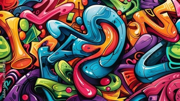Obraz graffiti abstract background