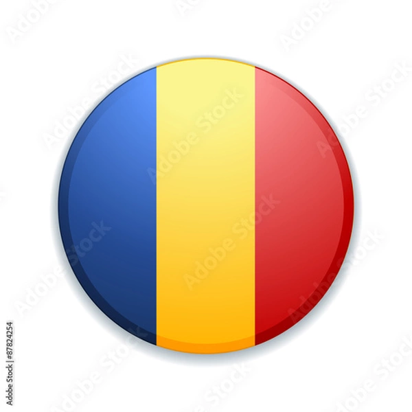 Fototapeta Romania button