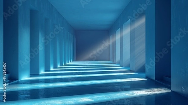 Fototapeta 3D backgrounds with realistic depth and perspective create immersive scenes that draw the viewer in perfect for cutting-edge and innovative designs Background Illustration, Bright color tones, ,