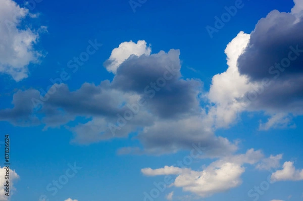 Obraz Blue sky with clouds background