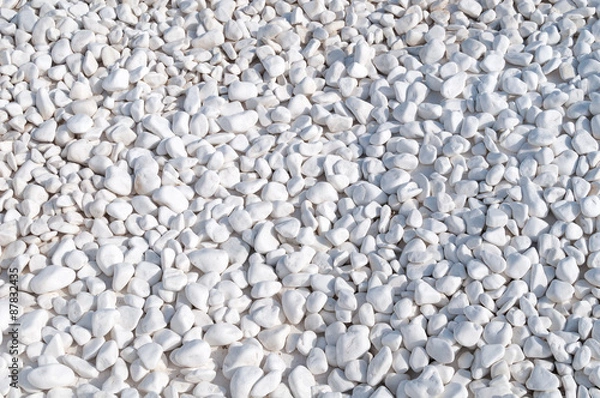 Fototapeta Small White Pebbles