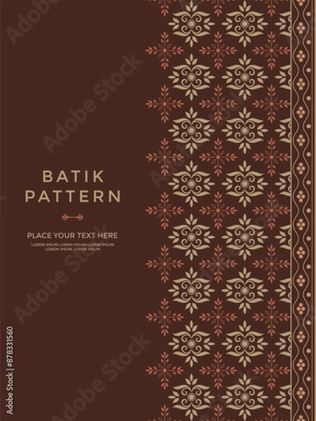 Obraz Simple and luxury traditional pattern background with ethnic elements