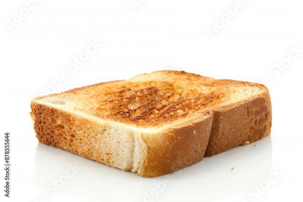 Fototapeta sliced toast bread isolated on white background, clipping path