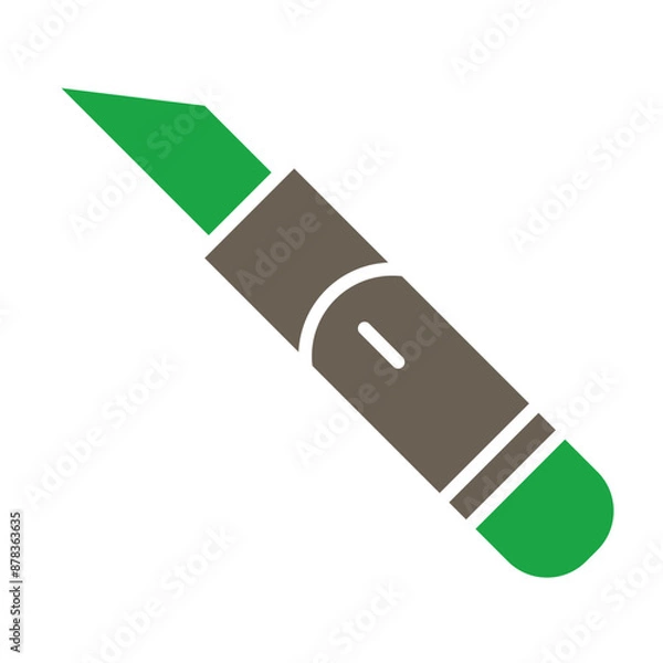 Fototapeta Scalpel Glyph Two Color Icon