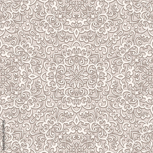 Obraz Vintage beige seamless pattern