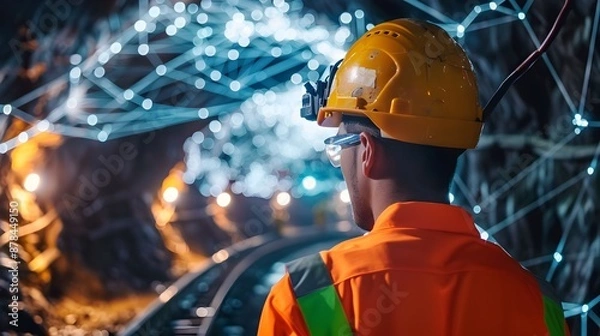 Obraz Wireless Communication Networks Powering Underground Mining