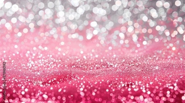 Fototapeta Glitter background with a rose pink and silver mix