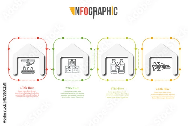 Obraz Infographic timeline store 2