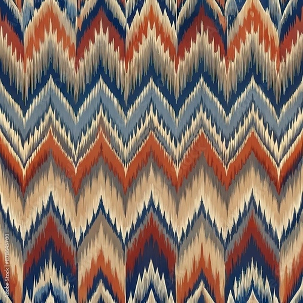 Obraz Ethnic abstract ikat art seamless pattern