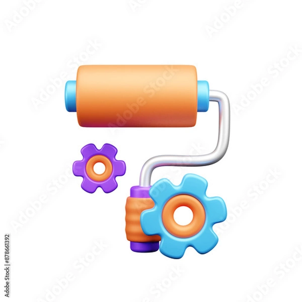 Obraz Design and Development 3d Illustration  Icon