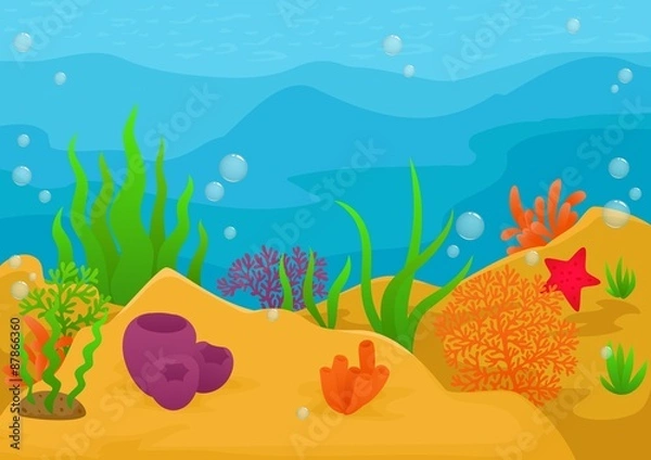 Obraz Underwater landscape 