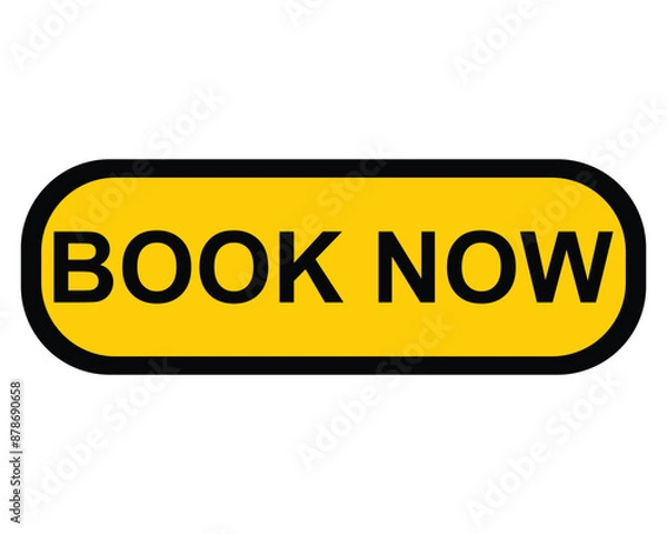 Fototapeta book now button on white background. book now button sign