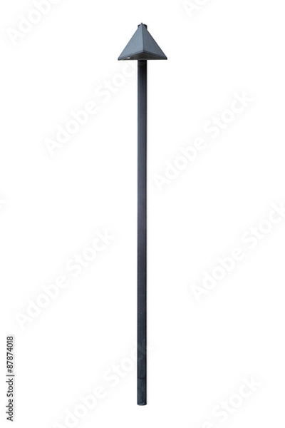 Obraz Lamp Post Street Road Light Pole isolated on white background